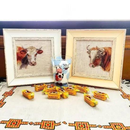 Alisa Cow Cross Stitch Kit {5}