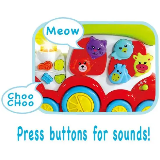 Nothing But Fun Toys Lights & Sounds Animal Choo Choo Train {6}