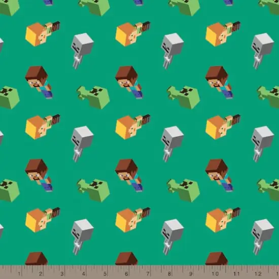 Mojang Minecraft Day Mobs Cotton Fabric {3}