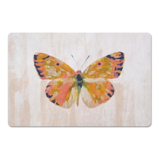 Painted Butterfly Floor Mat {1}