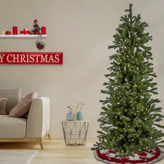 7.5ft. Pre-Lit Balsam Artificial Christmas Tree, Dual Color&reg; LED Lights {3}