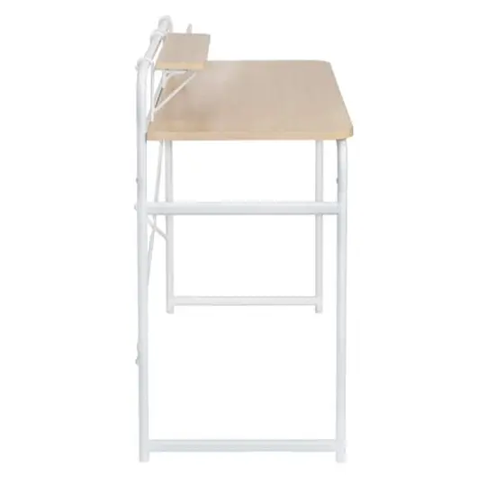 Honey Can Do White Home Office Computer Desk {5}