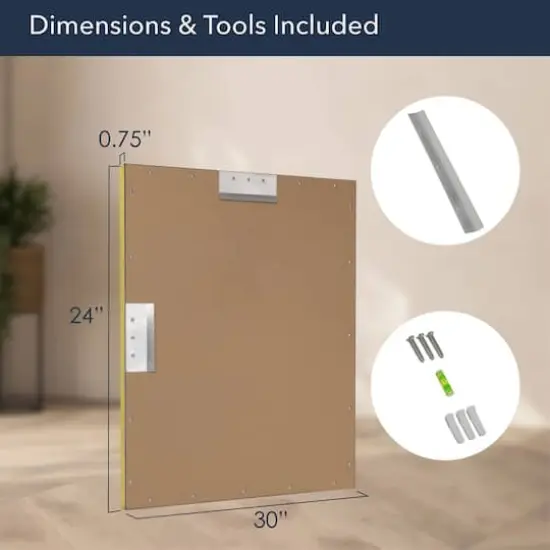 Head West Brassy Gold Spectrum Metal Rectangular Bathroom Vanity Mirror - 36" x 30" {8}