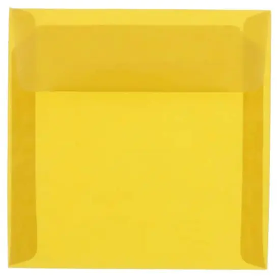 JAM Paper 8.5" x 8.5" Translucent Vellum Invitation Envelopes, 25ct. Gold {1}
