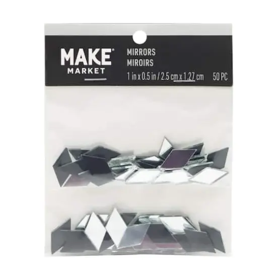 1" Diamond Glass Mirrors, 50ct. by Make Market&reg; {1}