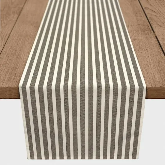 Brown Stripes Outdoor Table Runner {3}