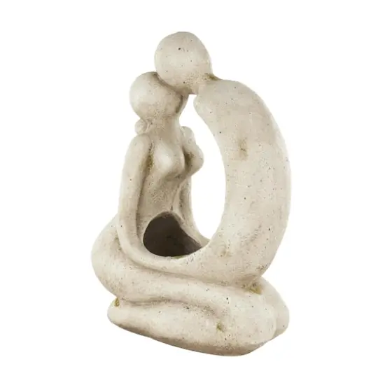 20" Cream Kissing Figures Planter {1}