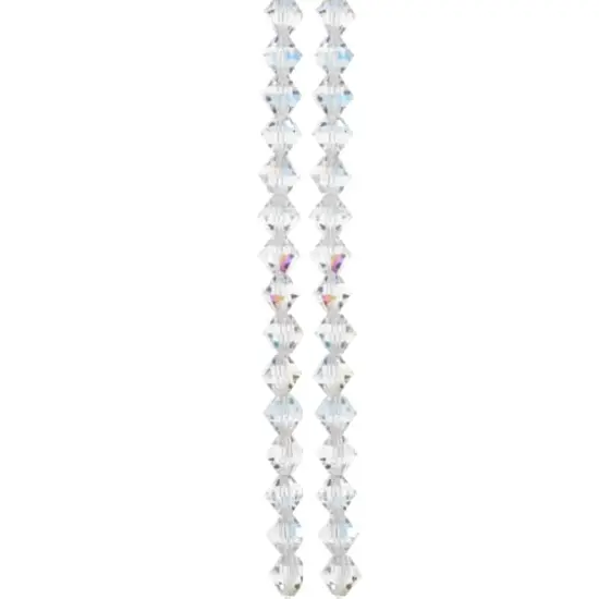 Preciosa Glass Crystal Bicone Beads, 8mm by Bead Landing&trade; Crystal AB {4}