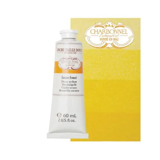 Charbonnel Etching Ink, 60mL Deep Yellow {6}