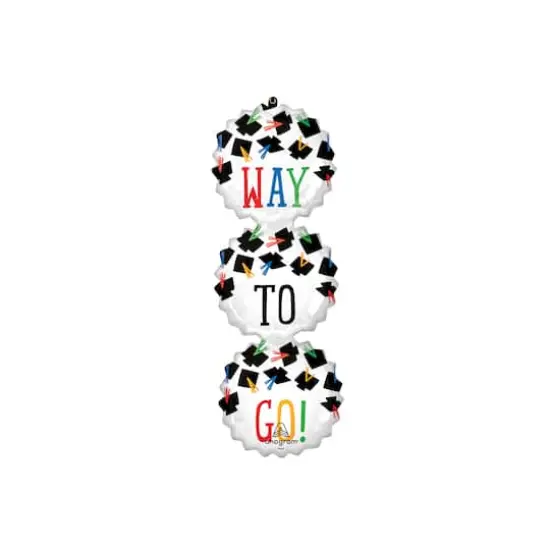 SuperShape&reg; XL&reg; 38" Way to Go Grad Foil Balloon {1}