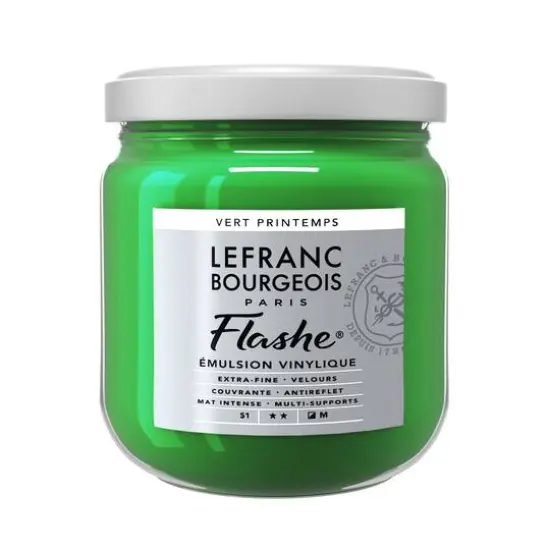 Lefranc & Bourgeois Flashe&reg; Matte Artist's Color, 400mL Spring Green {1}