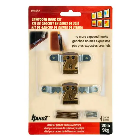 HangZ&trade; 20lb. Sawtooth Hook Kit {1}