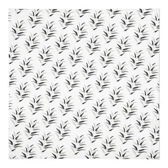 Dark Leaf Pattern 10" x 10" Cotton Twill Napkin {1}
