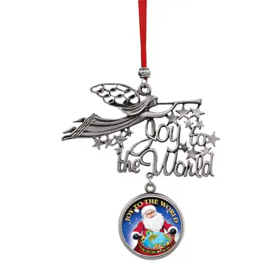 Joy to the World Santa Joy To The World JFK Half Dollar Ornament {1}