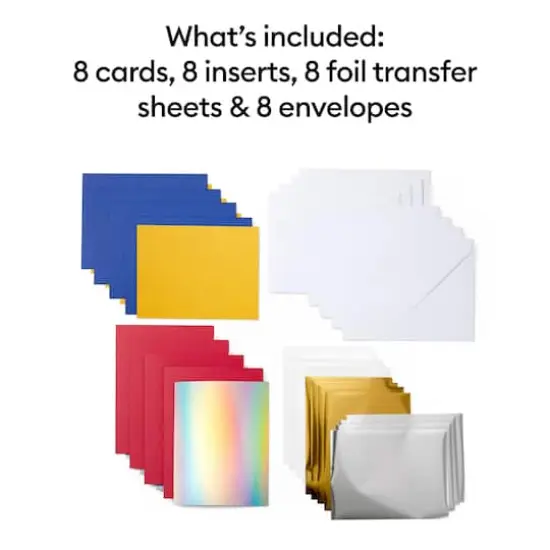 Cricut Joy&trade; A6 Foil Transfer Insert Cards, Celebration Sampler {3}