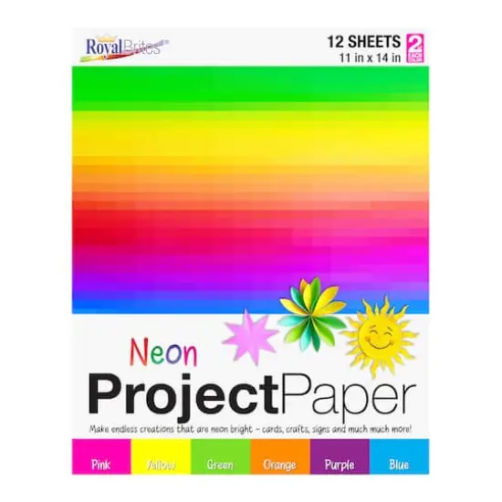 Royal Brites&reg; 11" x 14" Neon Project Paper Pack {1}