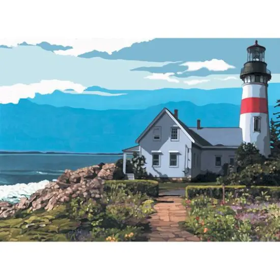 Royal & Langnickel&reg; Artist Canvas Series The Lighthouse Paint By Number Kit {3}