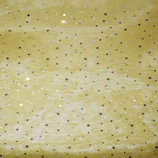 Feldman Yellow Ducco Dots Organza {3}