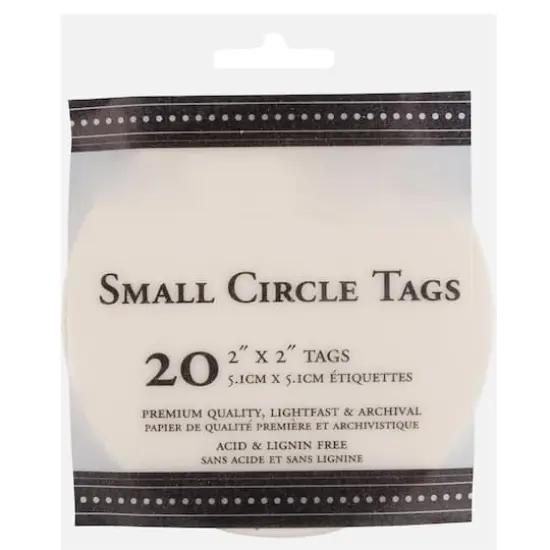 JAM Paper Ivory Circle Gift Tags, 20ct. {4}