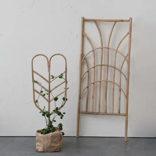 Hello Honey&reg; 39" Natural Handmade Rattan Trellis {5}