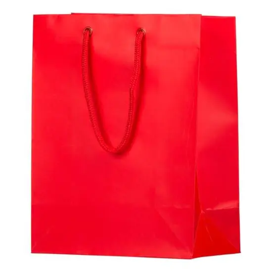 JAM Paper Medium Gift Bags with Rope Handles, 3ct. Red Matte {3}