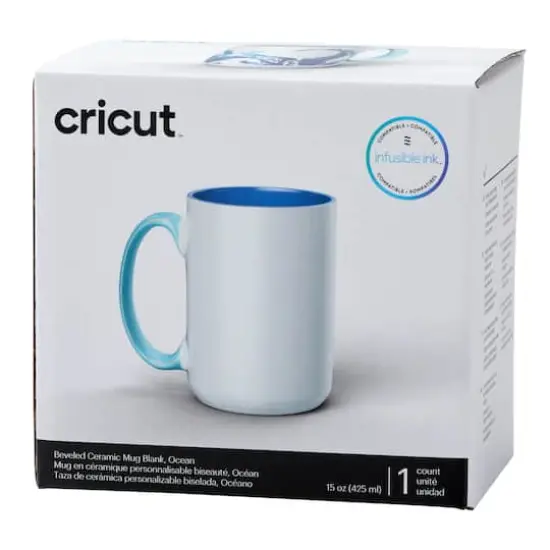 Cricut&reg; 15oz. Ocean Beveled Ceramic Mug Blank {9}