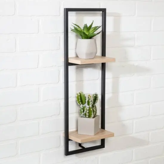 Honey Can Do 2-Tier Floating Wall Shelf {5}