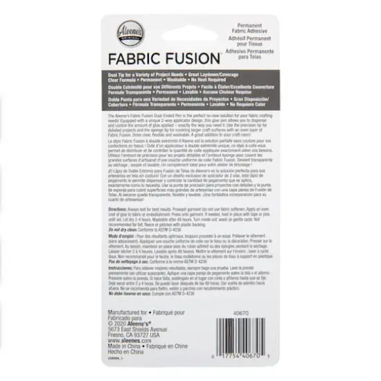 Aleene's&reg; Original Fabric Fusion&reg; Dual-Ended Permanent Fabric Adhesive Pen {7}