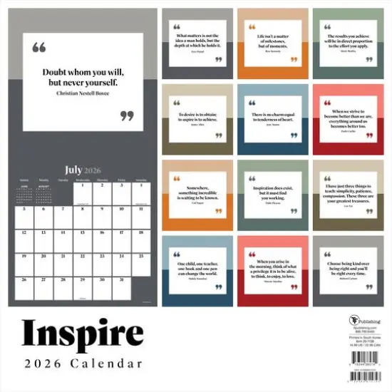 2026 Inspire Wall Calendar {6}