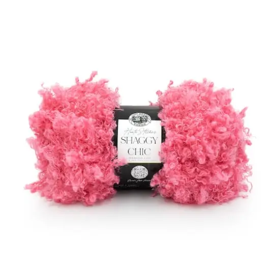 Lion Brand&reg; Haute Stitches Shaggy Chic Yarn Hot Pink {1}