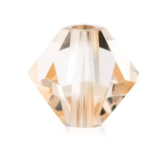 John Bead Preciosa 6mm Czech Crystal Rondelle Beads, 36ct. Honey {1}