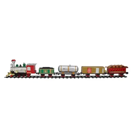 17-Piece Battery Operated Lighted & Animated Christmas Express Train Set {3}