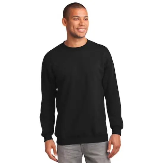 Port & Company&reg; Essential Fleece Crewneck Sweatshirt Jet Black {4}