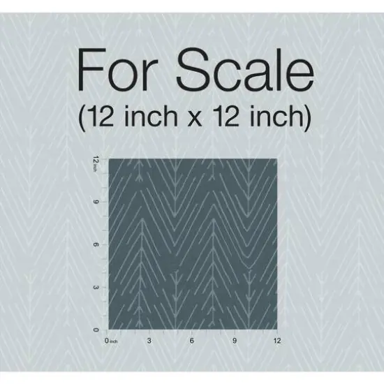 RoomMates Twig Hygge Herringbone Peel & Stick Wallpaper Navy and gray {8}