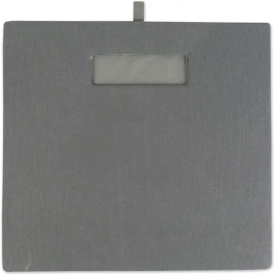DII&reg; 11" Polyester Solid Storage Cube Gray {6}