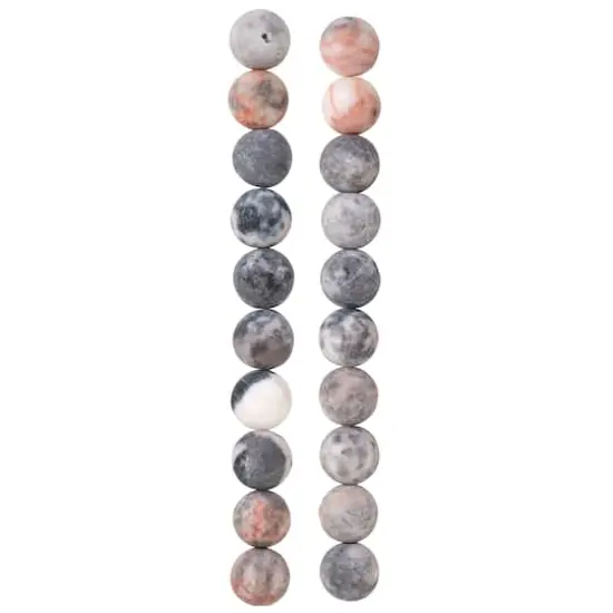 Pink & Purple Zebra Agate Round Beads, 10mm by Bead Landing&trade; {4}