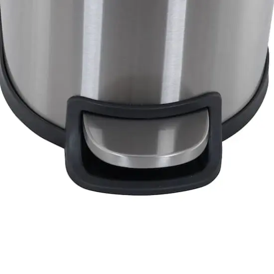 Household Essentials 5 gal. Slim Stainless Steel Trash Can {11}