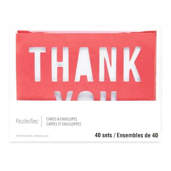 Thank You Cards & Envelopes by Recollections&trade;, 5.5" x 4.2" {1}