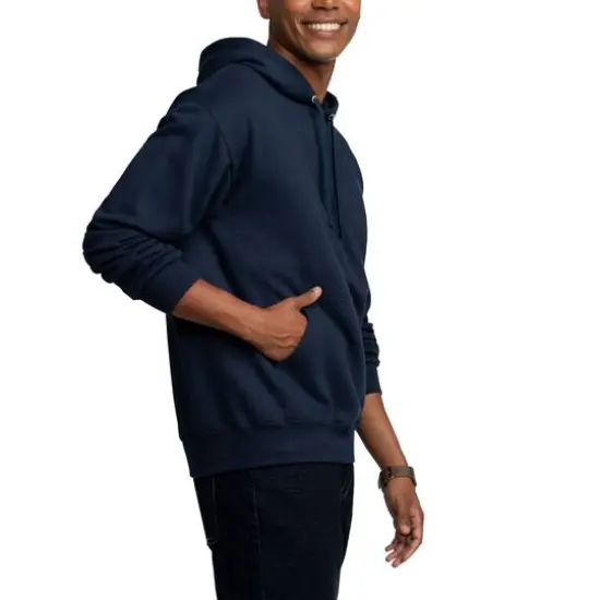 Fruit of the Loom Eversoft Fleece Pullover HoodieNavy {5}