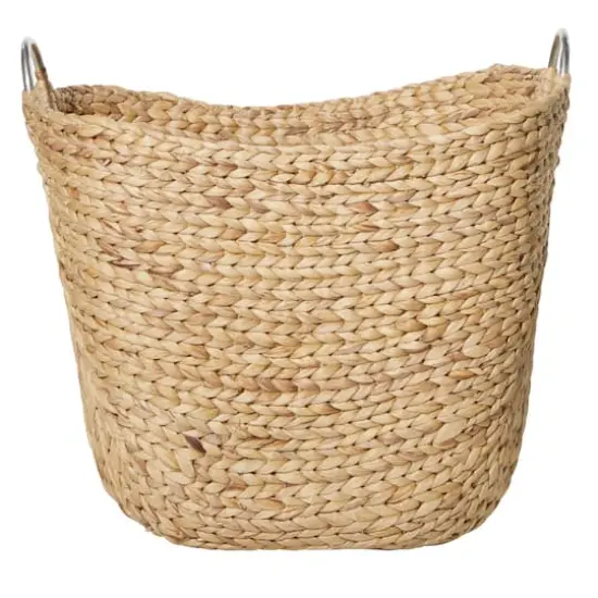 Large Brown Seagrass Contemporary Storage Basket {3}