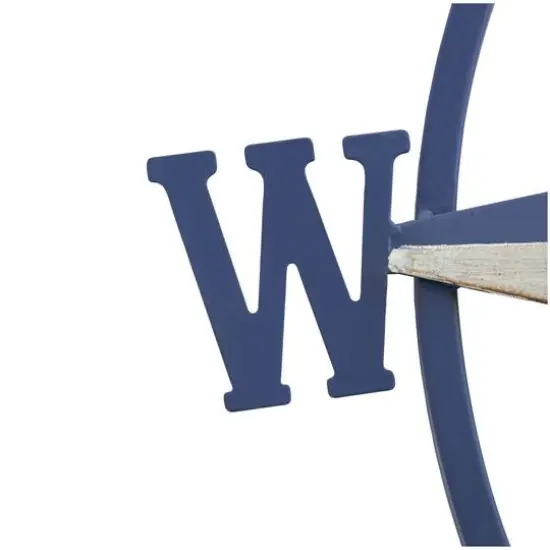 Blue & Cream Distressed Compass Wall D&eacute;cor {8}