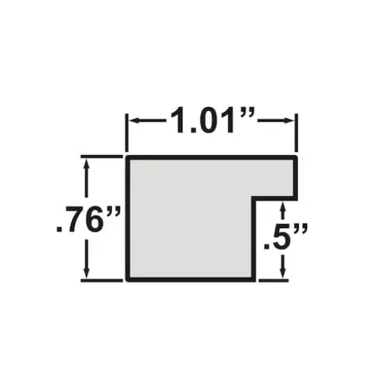 Craig Frames Essentials Mystic Satin Black Picture Frame {3}