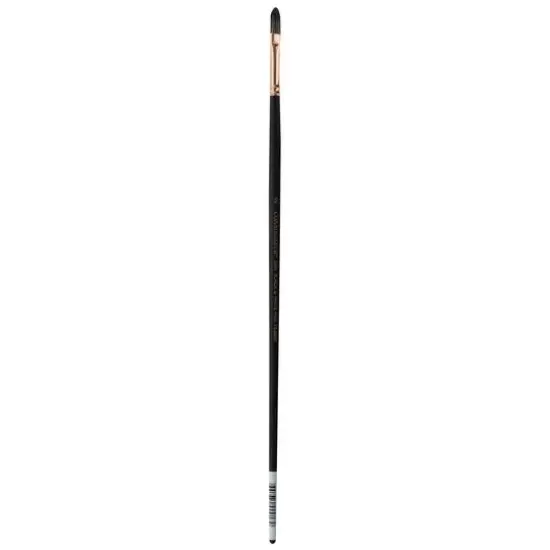 Connoisseur&reg; Black & White Hog Bristle Long Handle Filbert Brush {2}
