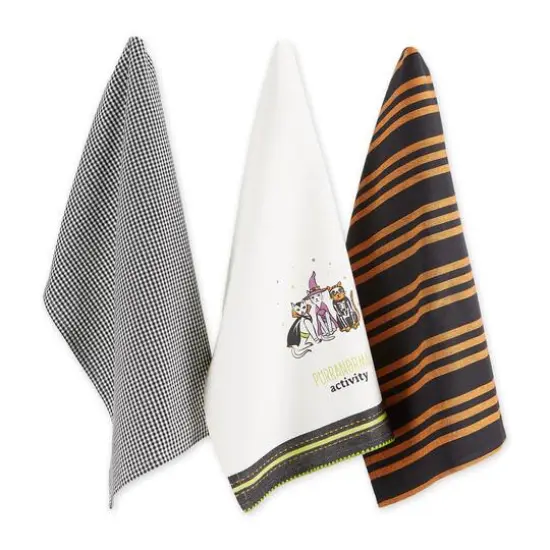 DII&reg; Assorted Purranormal Activity Dishtowel Set, 3ct. {1}