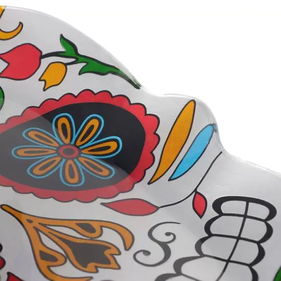 12" Sugar Skull Decorative Glass Plate by Ashland® {5}