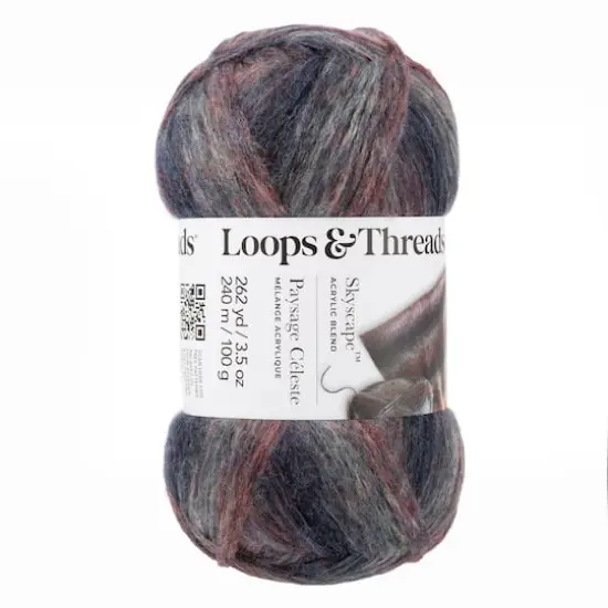 Skyscape&trade; Yarn by Loops & Threads&reg; Navy/Silver Multi {1}