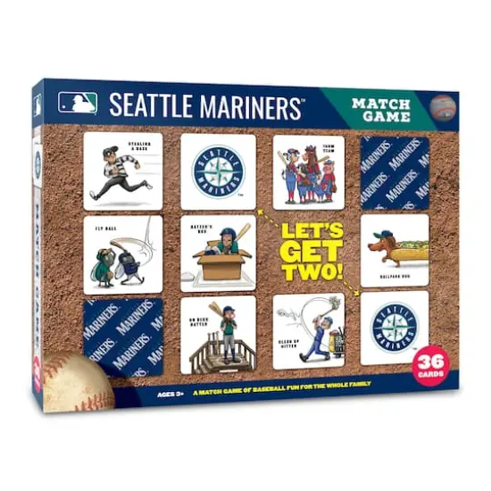 Major League Baseball Licensed Memory Match Game Seattle Mariners {1}