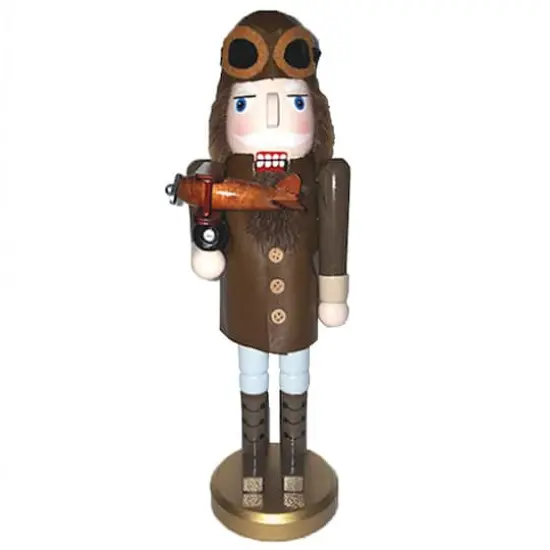 Santa's Workshop 14" Aviator Nutcracker {1}