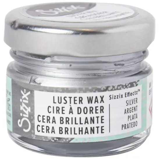 Sizzix&reg; Effectz Luster Wax, 20mL Silver {1}