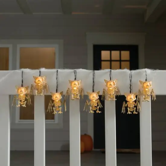 8ct. Skeleton Bats Icon LED String Lights by Ashland&reg; {3}